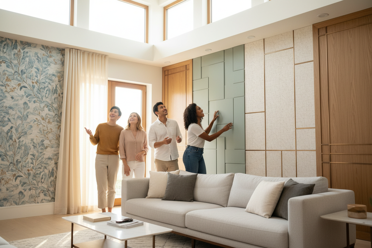 happy customers wallcover